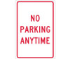 No Parking Anytime - 18X12 - .040 Alum - TM2G