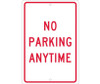 No Parking Anytime - 18X12 - .063 Alum - TM2H