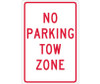 No Parking Tow Zone - 18X12 - .040 Alum - TM38G