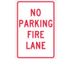 No Parking Fire Lane - 18X12 - .040 Alum - TM3G