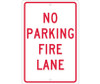 No Parking Fire Lane - 18X12 - .063 Alum - TM3H