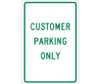 Customer Parking Only - 18X12 - .040 Alum - TM51G