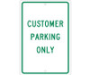 Customer Parking Only - 18X12 - .063 Alum - TM51H
