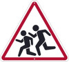 (Graphic Children Crossing) Sign - 24 X 24  - .080 Hip Ref Alum - TM602K