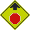 (Graphic Stop Ahead)Sign - 30X30 -.080 Dg Ref Alum - TM609DG