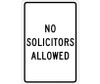 No Solicitors Allowed - 18X12 - .040 Alum - TM66G