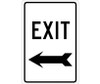 Exit (With Left Arrow) - 18X12 - .040 Alum - TM79G