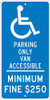 Reserved Parking Handicapped - 24X12 - .080 Egp Ref Alum Sign - TMS308J