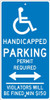 Reserved Parking Permit Required - 24X12 - .063 Alum Sign - TMS310H