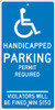 Reserved Parking Permit Required - 24X12 - .063 Alum Sign - TMS310H