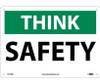 Think - Safety - 10X14 - .040 Alum - TS134AB