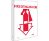 Fire Extinguisher - Flanged - 10X8 - Rigid Plastic - TV12