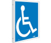 Handicapped Symbol - Flanged - 10X8 - Rigid Plastic - TV4