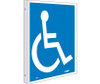 Handicapped Symbol Flanged 10X8 Rigid Plastic
