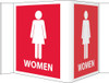 Visi Sign - Women - Red - 8X14 1/2 - Rigid Vinyl - VS16R