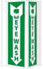 Visi Graphic Eyewash 16X9,Rigid Vinyl Sign