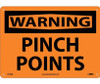 Warning: Pinch Points - 10X14 - Rigid Plastic - W149RB