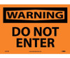 Warning: Do Not Enter - 10X14 - PS Vinyl - W417PB