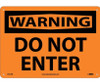 Warning: Do Not Enter - 10X14 - Rigid Plastic - W417RB