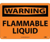 Warning: Flammable Liquid - 10X14 - .040 Alum - W424AB