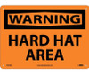 Warning: Hard Hat Area - 10X14 - Rigid Plastic - W425RB