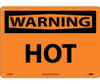 Warning: Hot - 10X14 - Rigid Plastic - W428RB