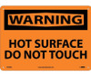 Warning: Hot Surface Do Not Touch - 10X14 - .040 Alum - W429AB