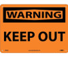 Warning: Keep Out - 10X14 - .040 Alum - W59AB