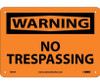 Warning: No Trespassing - 7X10 - Rigid Plastic - W81R