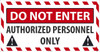 Do Not Enter Large Wall And Floor Sign - 24X46 - Texwalk - WF01TW