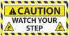 Caution Watch Your Step Large Floor Sign - 24X46 - Sportwalk - WF02SW
