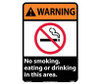 Warning: No Smoking - Eating Or Drinking In This Area - 14X10 - PS Vinyl - WGA28PB