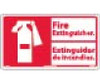 Fire Extinguisher (Bilingual W/Graphic) - 10X18 - Rigid Plastic - SPSA121R