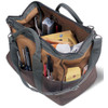 Bucket Boss GateMouth Tool Bag, 7"L x 9"H x 12"W, Brown/Green, 1/Each - 06004CS06F, 06007CS06F