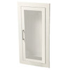 JL Industries Ambassador Series Steel Cabinet, Fully Recessed (Flat), 24"H x 10 1/2"W x 6"D, White, 1/Each - 1015F10