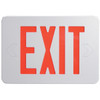 Red LED Exit Sign, AC, White, 1/Each - 104