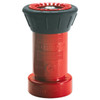 Adjustable Polycarbonate Fire Hose Nozzle, 1 1/2" NST, Fog/Stream/Shutoff, 78 gpm, Red, 1/Each - 15NST