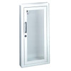 JL Industries Ambassador Series Steel Cabinet w/ Lock, Semi-Recessed (3"), 24"H x 10 1/2"W x 5 1/2"D, White, 1/Each - 1817G10