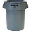 Rubbermaid Brute Utility Container, 55 gal, Gray, 1/Each - 265500GY