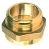 Female x Male Brass Hexagon Adapter, 1 1/2" PCT x 1 1/2" NST, 1/Each - 711