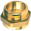 Female x Male Brass Hexagon Adapter, 1 1/2" PCT x 1 1/2" NST, 1/Each - 711