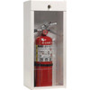 JL Industries Classic Series Metal Extinguisher Cabinet, 19 13/16"H x 8 1/2"W x 6 1/4"D, White, 2/Box - 916LS