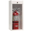 JL Industries Classic Series Metal Extinguisher Cabinet, 25 3/4"H x 9 1/2"W x 6 1/4"D, White, 2/Box - 926LS