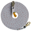 3M DBI-SALA Rope Lifeline with Snap Hook Both Ends - 5/8 in Polyester and Polypropylene Blend - White - 100 ft - 1202842