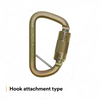 3M DBI-SALA Rollgliss Technical Rescue Offset D Fall Arrest Carabiner with Captive Eye - - Gold - Medium - 2000117