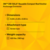 3M DBI-SALA Reusable Compact Roof Anchor - 2103677