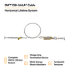 3M DBI-SALA Sayfline Cable Horizontal Lifeline System - 7602100