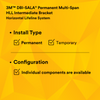 3M DBI-SALA Permanent Multi-Span Horizontal Lifeline Intermediate Bracket - 7608001