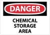 Walk On Floor Sign - 17" Dia. - Textured Non-Slip Surface - Chemical Storage Area - WFS19