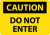 Walk On Floor Sign - 17" Dia. - Textured Non-Slip Surface - Do Not Enter - WFS24